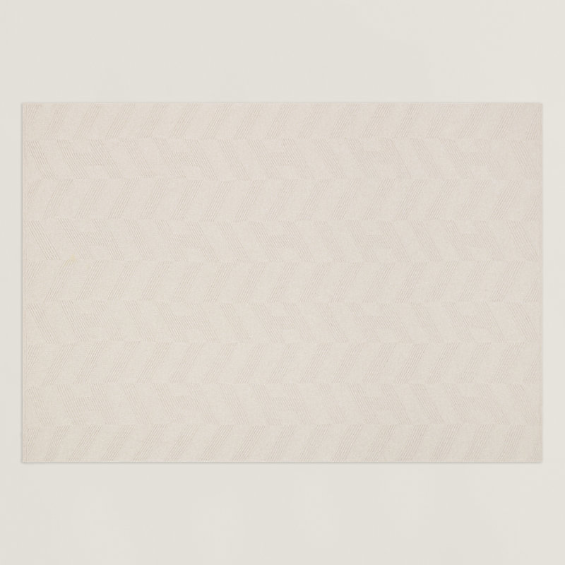 Sherwood H en Biais bed cover - Beige | Hermès USA